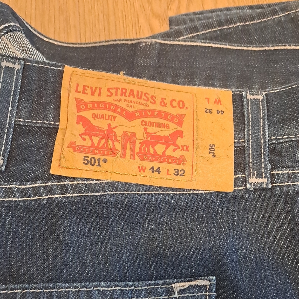 Levi's 501 Men's Classic Indigo Straight Jeans